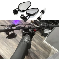 For Talaria XXX 7/8" 2X Motorcycle Bike Bar End Side Rearview Mirrors Black CNC