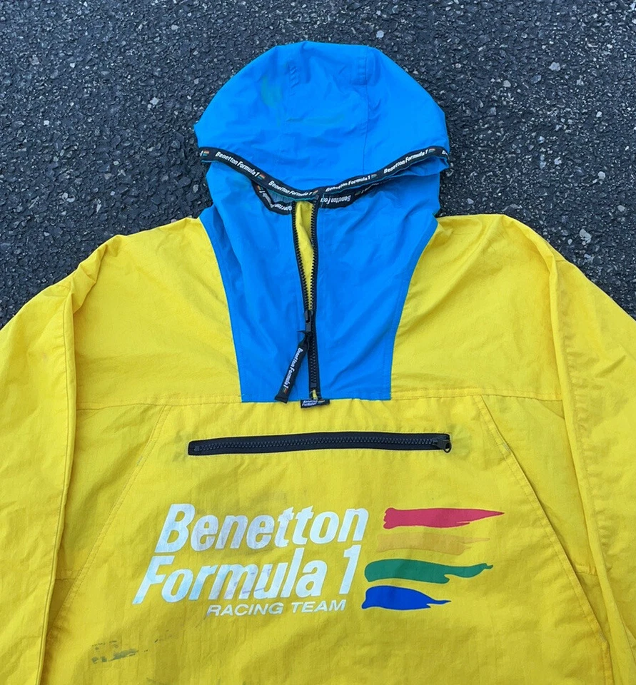 VTG Benetton Formula 1 Racing Team Jacket Hoodie Big logo - Image 2 of 4