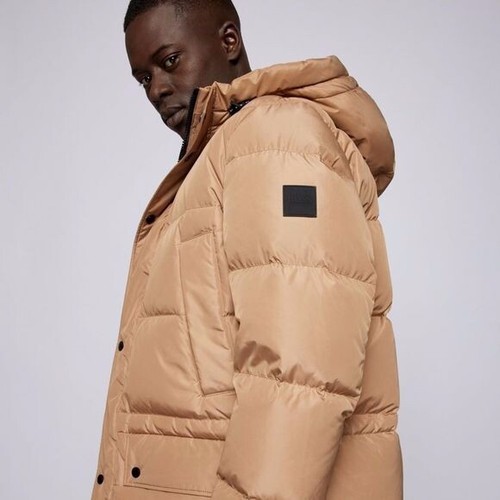HUGO BOSS DOWN-FILLED PARKA JACKET WITH WATER-REPELLENT FINISH BEIGE - Picture 5 of 7