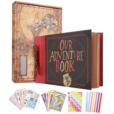 80-Pages Our Adventure Book Scrapbook Photo Album Travel Diary DIY Photo Album
