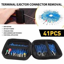 41PCS Pin Terminal Extractor Tool Ejector Connector Removal Kit + Protective Bag