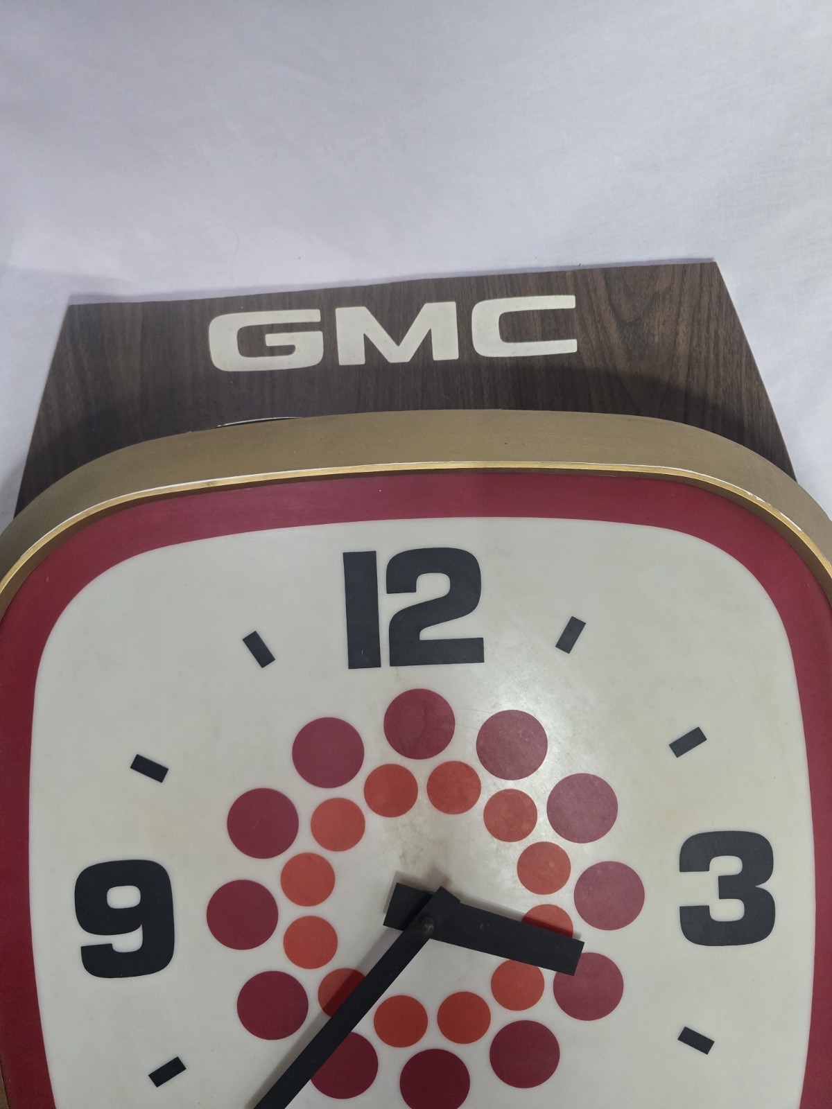 Vintage GMC Dealership Lighted Clock Display Corp International 1960s 70s Truck