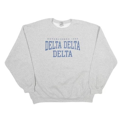 GILDAN Hommes Gris Delta Ras Cou XL Coton Mélange Sweat Pull - Photo 1/4