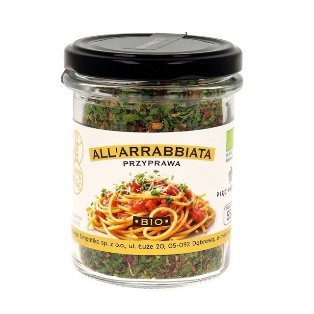 Organic All'Arrabbiata Seasoning 55g - Pięć Przemian