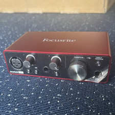 Focusrite Scarlett Solo USB-C Audio Interface 2-Ch 24-bit/192kHz Red
