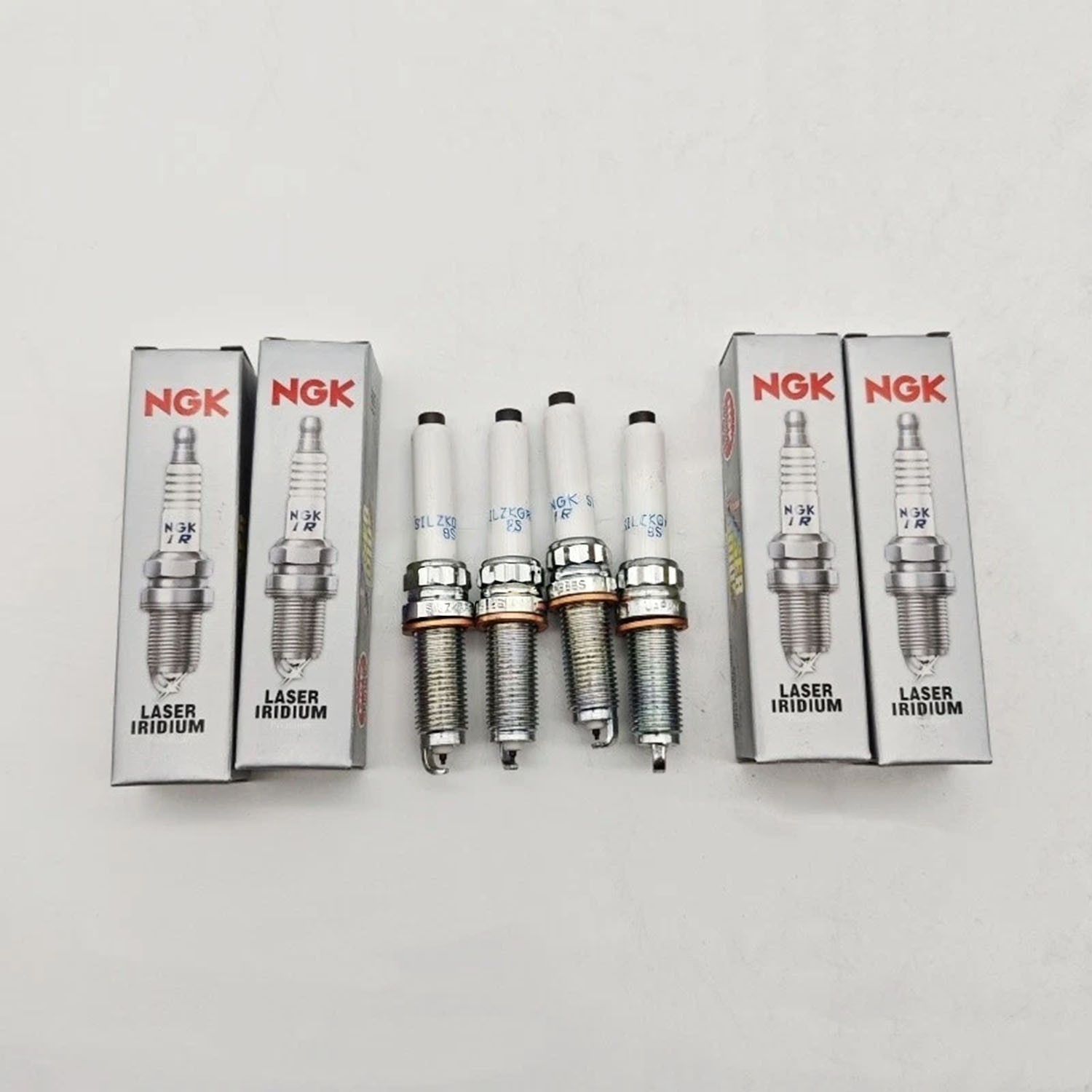 OEM 4PCS NGK Laser Iridium Spark Plugs SILZKGR8B8S 94201 For BMW B58 Engine