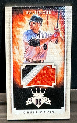 Chris Davis 2015 Panini Donruss Diamond Kings Game Used Patch Mini Orioles /25