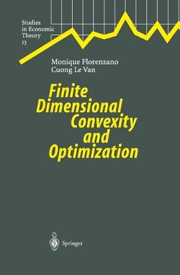 Finite Dimensional Convexity and Optimization - 9783642625701
