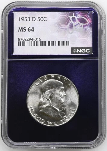 1953 Grade MS 64 Franklin Half Dollars (1948-1963) for sale | eBay