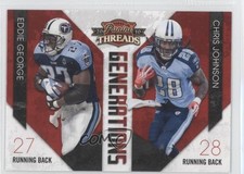 2010 Panini Threads Generations Eddie George Chris Johnson #11 1u7