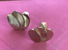 Vintage Gold tone textured multi layered oval earrings  Clip-on  Earrings — photo 5
