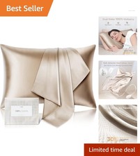 Allergen Resistant Queen Silk Pillowcase with...