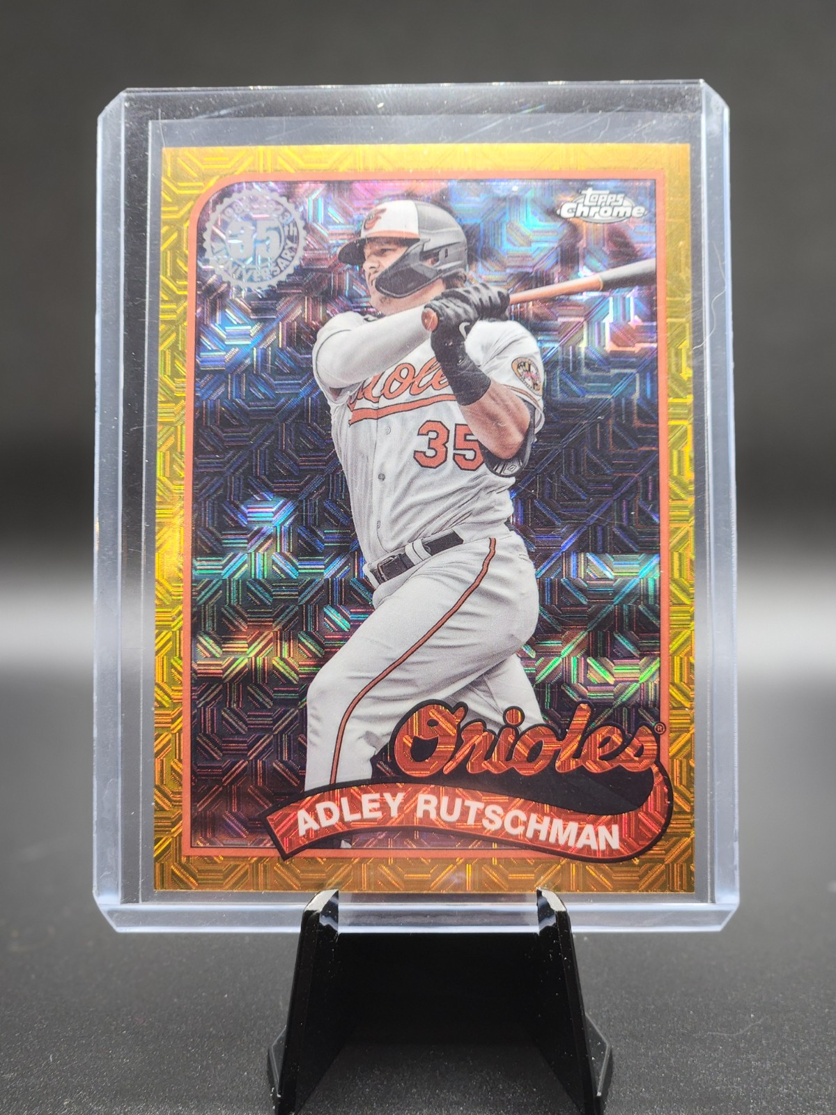 2024 Topps Series 1 - Adley Rutschman (T89C-29) Silver Pack Chrome Mojo /50 GOLD