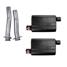 Flowmaster Muffler 40 Series 2.5 With Flow Tubes Kit Mustang 1979-2004