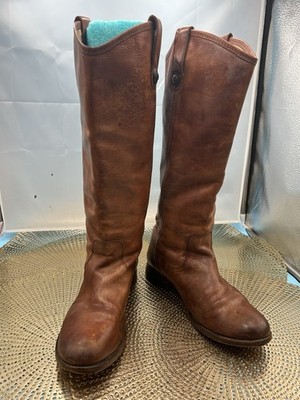 Frye Women 7.5 Melissa Tall Riding Cowgirl Boots 77167