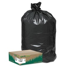 Earthsense Commercial RNW1TL80 33 gal LLD Trash  Yard Bags - BLK 80/CT New