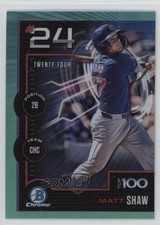 2025 Bowman Scouts Top 100 Chrome Aqua Refractor 78/125 Matt Shaw #BTP-24 03mf