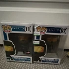 Funko Pop! Vinyl Halo Master Chief & Cortana #07 #11 GameStop Exclusive