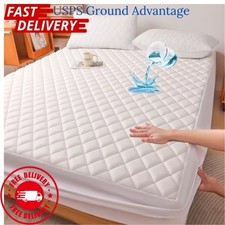 Bamboo Mattress Protector Hypoallergenic  Breathable Waterproof Mattress Cover