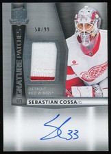 2024 The Cup Sebastian Cossa Signature Patches Auto /99 #SP-CO Red Wings