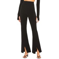 NWT Free People Real Deal Flare Slit Pant size S in Black