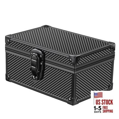 Faraday Signal Blocking Box for Car Key Fob, Keyless Entry Carbon Fiber Black