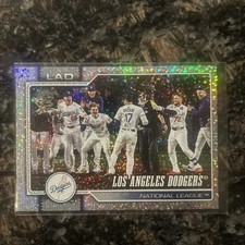 2026 Topps Series 1 Los Angeles Dodgers Team Card Confetti Celebration #256