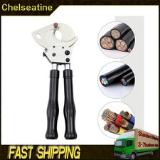 Ratchet Cable Cutter Ratcheting Copper, Aluminum+Armored Wire Cut Hand Tool NEW
