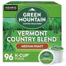 Green Mountain Coffee Vermont Country Blend Keurig K-Cup Pod, Medium Roast, 96ct