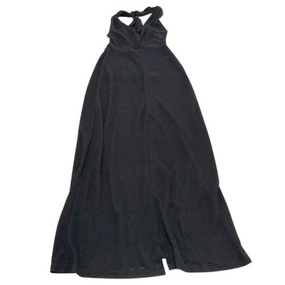 ASOS Dress Womens Size 4 Black Halter Neck Maxi Twist Back | eBay