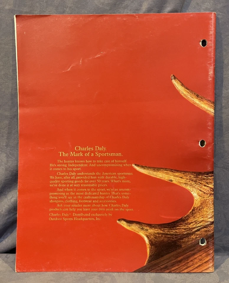 Catálogo Charles Daly "La marca de un deportista" 1987 Foto 2 de 4