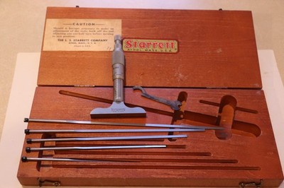 Starrett #449 Depth Micrometer, Non-rotating blades. Pré-owned.