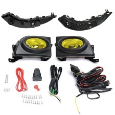 Fog Light Kit For 2006-2008 Honda Civic Lh Rh Halogen Assy With Bumper Brackets