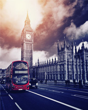 QUADRO CANVAS STAMPA SU TELA IN ALTA DEFINIZIONE LONDRA 40X50 CM TELAIO LEGNO