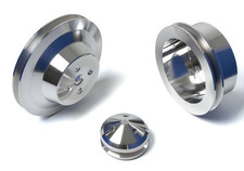 Billet Aluminum Ford V-belt Pulley Kit 302 351w 351c 351m 400 4 Bolt Crank