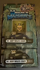 Muscle Machines Blvd Blasters 1941 '41 Jeep Willys Coupe Blue Hot Rod 1:64