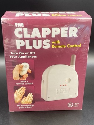The Clapper Plus With Remote Control Clap On Off Sound Activated -Sealed NOS