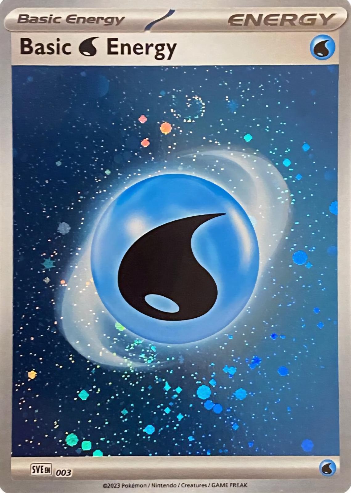 Basic Water Energy [Cosmos Holo] #3 Pokemon Scarlet & Violet Energy