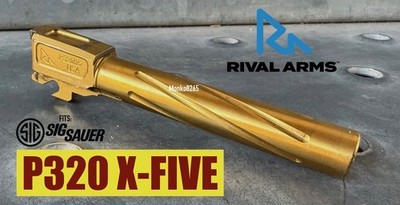 RIVAL ARMS BARREL Match Grade GOLD Spiral for SIG SAUER P320 9mm X-FIVE