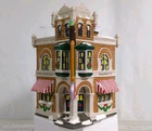 VTG 1995 Coca Cola Handpainted Ceramic Snow Village "Corner Drug Store" W/Light