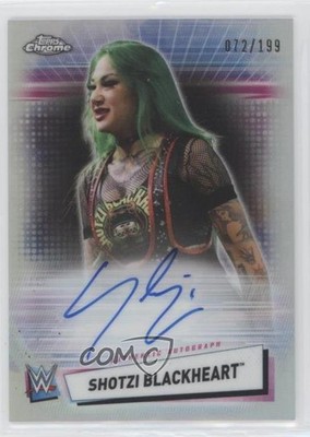 2021 Topps Chrome WWE 72/199 Shotzi Blackheart #A-BH Auto 0c3