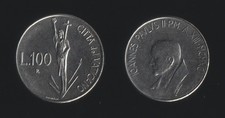 VATICANO 100 LIRE 1991 - GIOVANNI PAOLO II - FDC/UNC FIOR DI CONIO