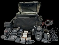 22 Piece Canon EOS Rebel XSi DS126181 DSLR Camera w/ Accessories.