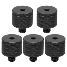 Tripod Screw Adapter Camera Screw Mount M4 Female to 1/4" Male Black 5Pcs