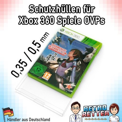 Schutzhüllen V2 Xbox 360 Spiele OVP - 0,35 / 0,5 mm - Game Box Protector Case