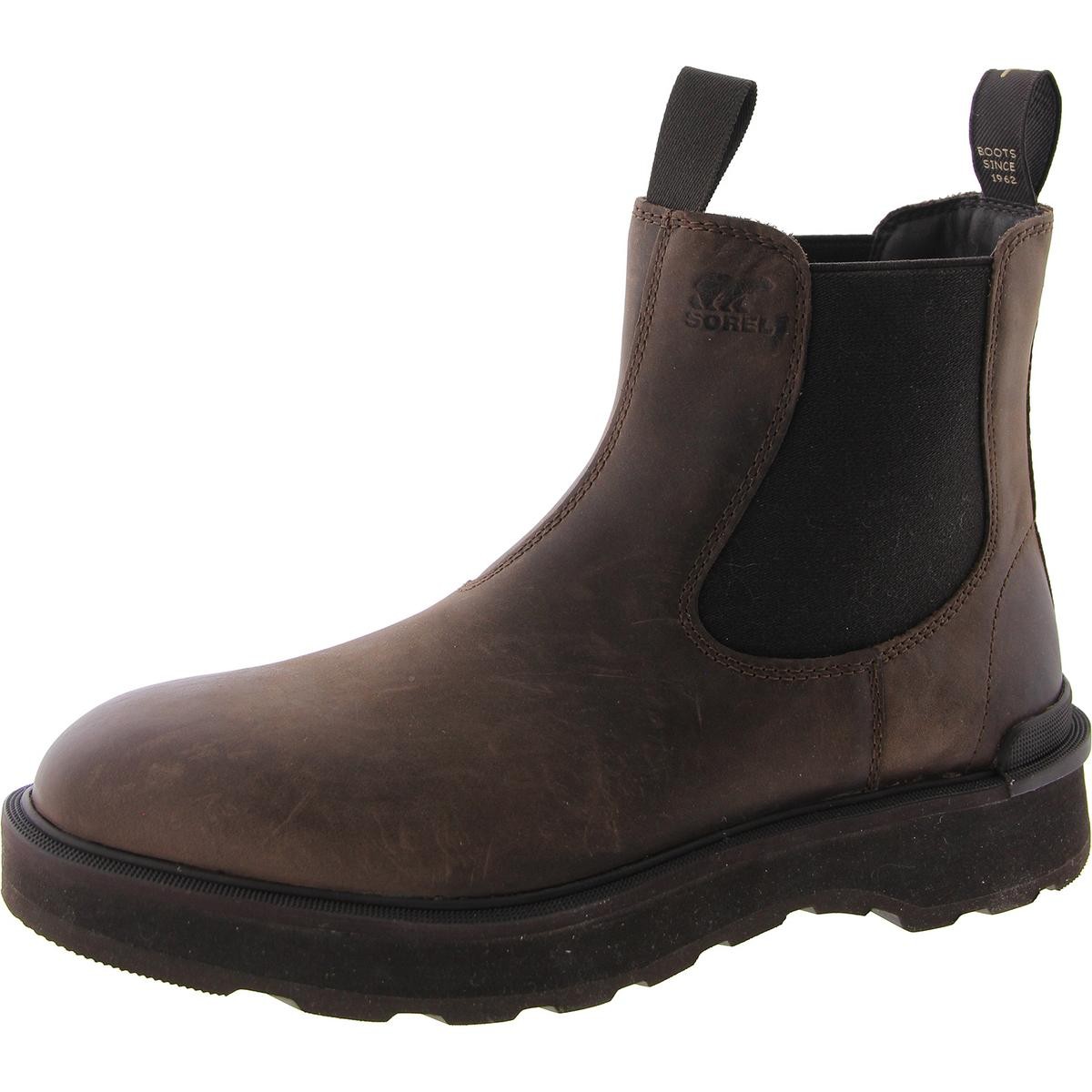 Женские ботинки челси из коричневой кожи высокого качества Sorel Womens 12 Medium (B,M) BHFO 0220