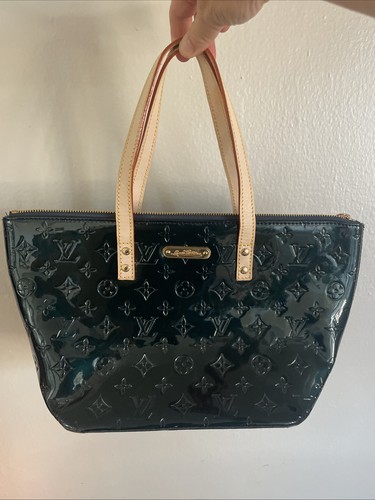 Louis Vuitton Bellevue GM Monogram Vernis Patent Leather Tote Bag in Bleu Nuit