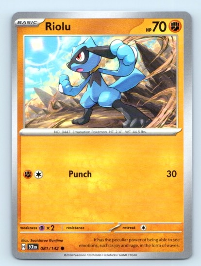 Riolu 81/142 ~ Common English Near Mint