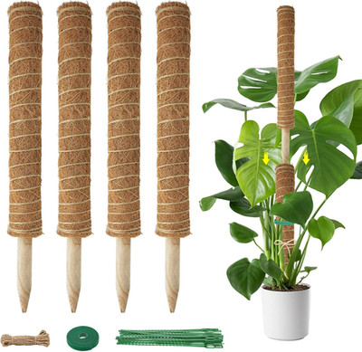 Rankhilfe verlängerbare Pflanzen Rankhilfe für Monstera, 4 Stk 42cm bis 133cm