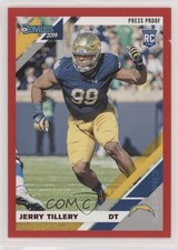 2019 Panini Donruss Rookies Press Proof Red Jerry Tillery #262 0a7
